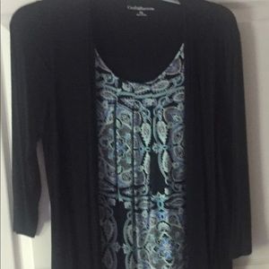 Tank and cardigan combo